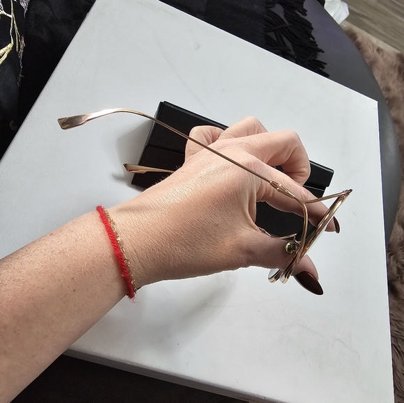 Christian Dior Sunglasses 100% Authentic Forest Green LENS With GOLD RIM - Picture 5 of 11